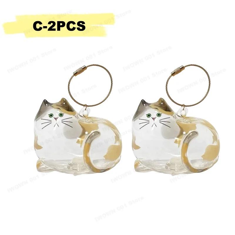 Katzenhaar Aufbewahrungsbox Hängender Katzen Schlüsselanhänger Anhänger Rucksack Katzen Tasche Hängende Deko Haustierhaar Aufbewahrung Niedlicher Schlüsselanhänger Haustier Souvenirs