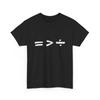 Mathe-Symbol-Shirt, Gleichheit ist besser als Teilung Gleichberechtigung T-Shirt Herren Damen Tops