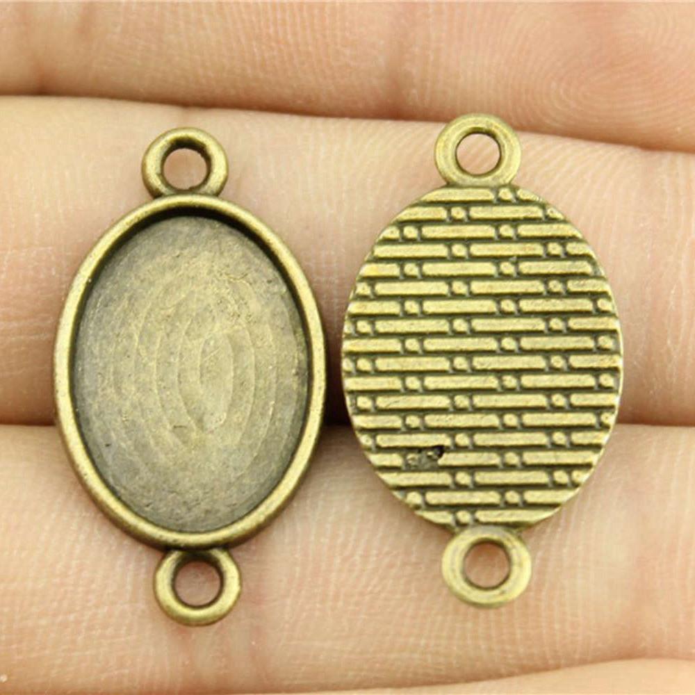 

Овальный стеклянный кабошон основа подставка подставка BezelFit 18x25 мм 13x18 мм аксессуары части мужские украшения массивные оригинальные для вас A48-10pcs-13x18mm