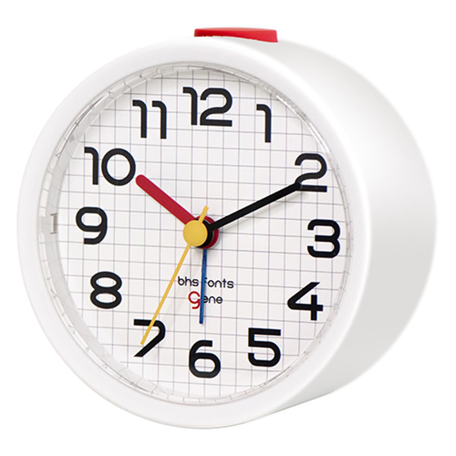 

El Commune Bauhaus Gene Alarm Clock, Bayer Alarm RO, White, DCL-007
