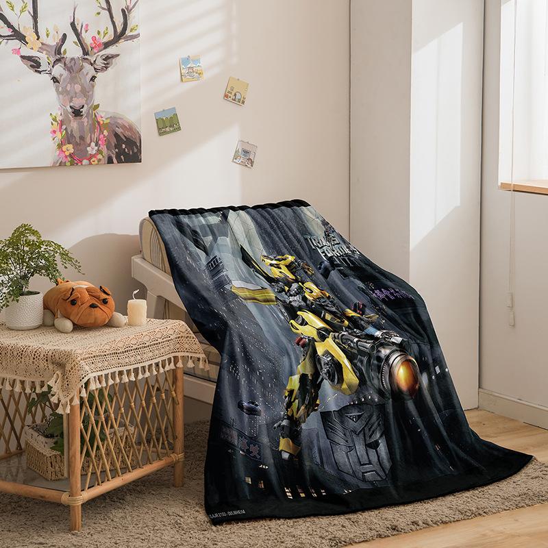 Transformers Series Flannel Blanket 3D Printed Sofa Blanket Thickened Blanket