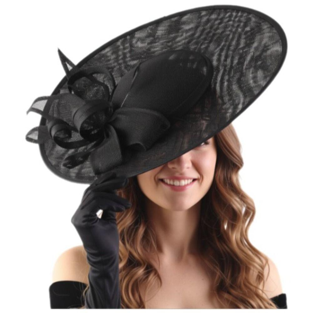 with Headband Women Fascinator Hats Vintage Derby Hat New Cocktail Party Hat  for Derby Event