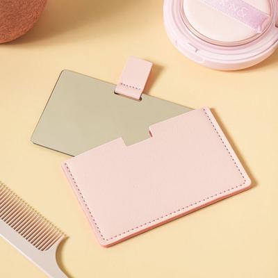 Case Square Hand Mirror Pink