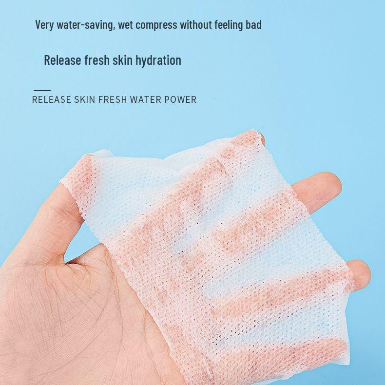 Töjbara ansiktsmasker i bomull och sminkborttagningspads – Salongsklassade, tunna, våta kompresser