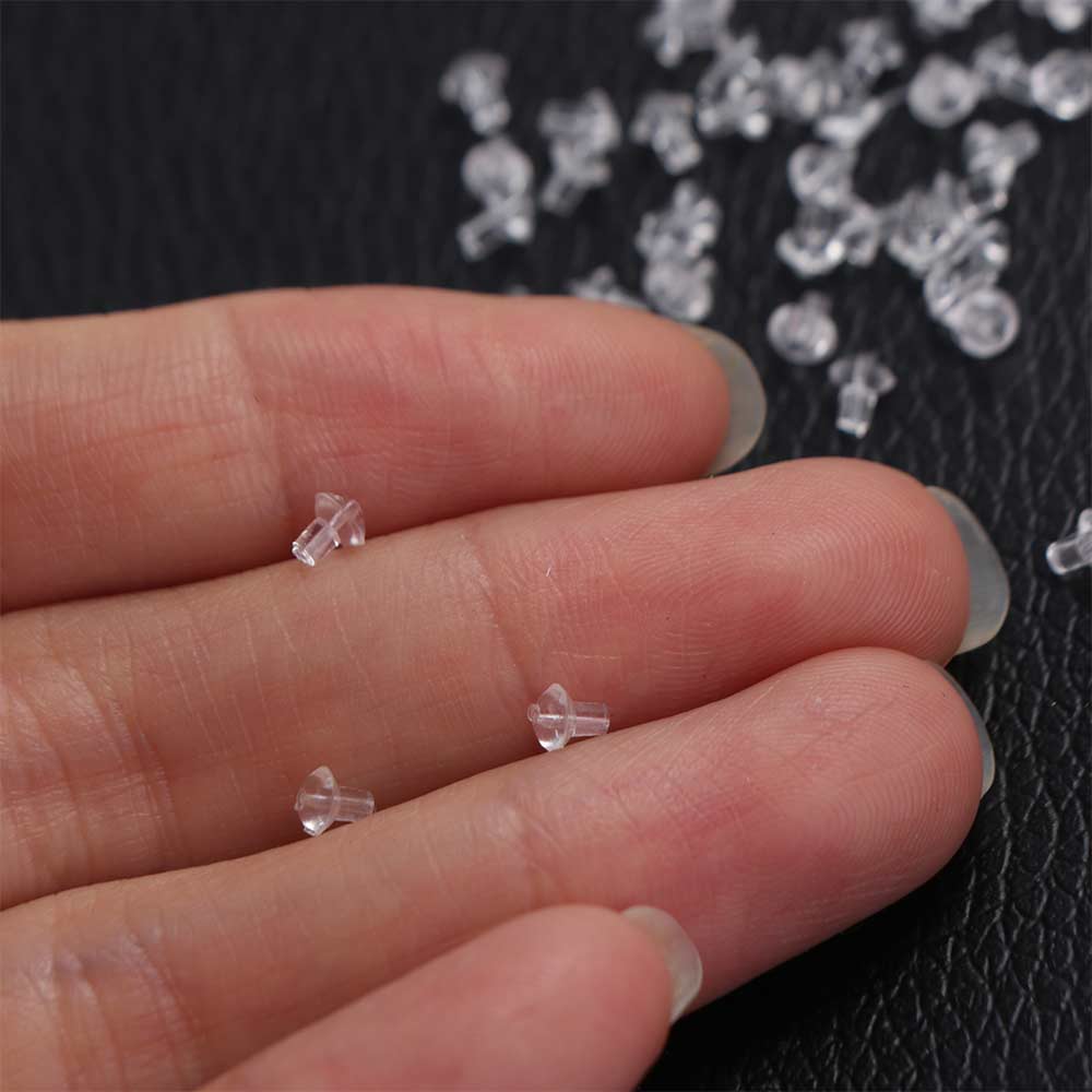 50Pcs PVC Fishing Hook Beads Rubber Fishing Hook Stops Fishing Rubber Beads Fishing Accessories