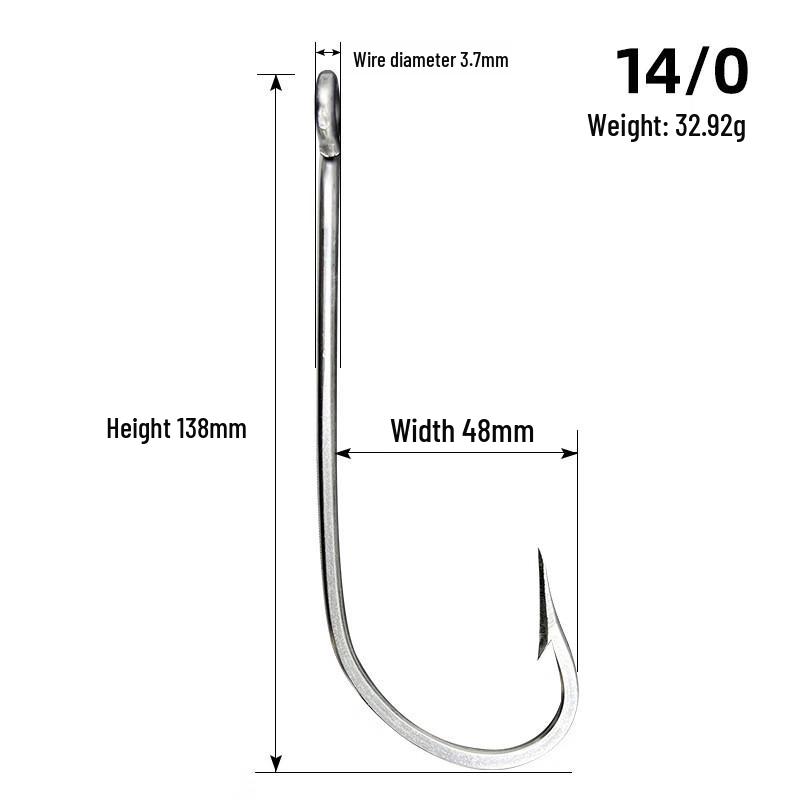 

Рыболовный крючок для морской рыбалки из нержавеющей стали с бородкой