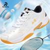 Youth Professional Sports Tennis Shoes, Tug-of-war Non-slip Shoes White Badminton Shoes for Men and Women, Shock-absorbing