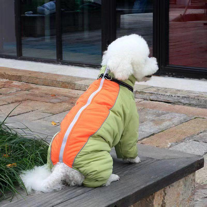 

Winter Large Pet Dog Clothes Super Warm Dogs Jacket Thicken Fleece Coat Waterproof Dog Jumpsuits For Bulldogs Labrador Clothing 10XL 2-3KG зелёный