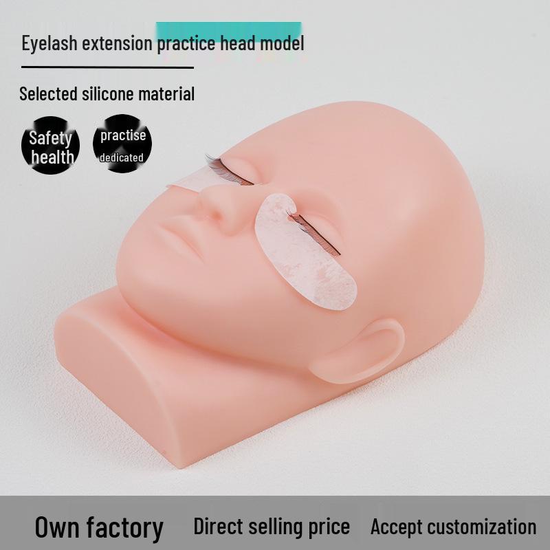 Nail Art & Eyelash Extension Mannequin Head - Beauty Tool for Beginners