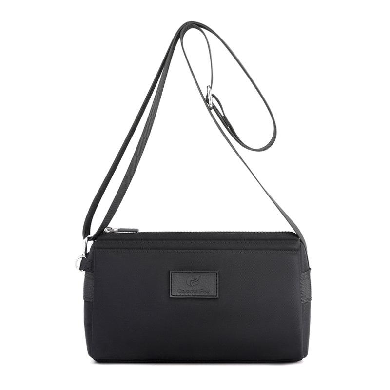 

Nylon women s bag new fashion shoulder bag women s, casual and lightweight messenger bag anti-splashing nylon bag чорний