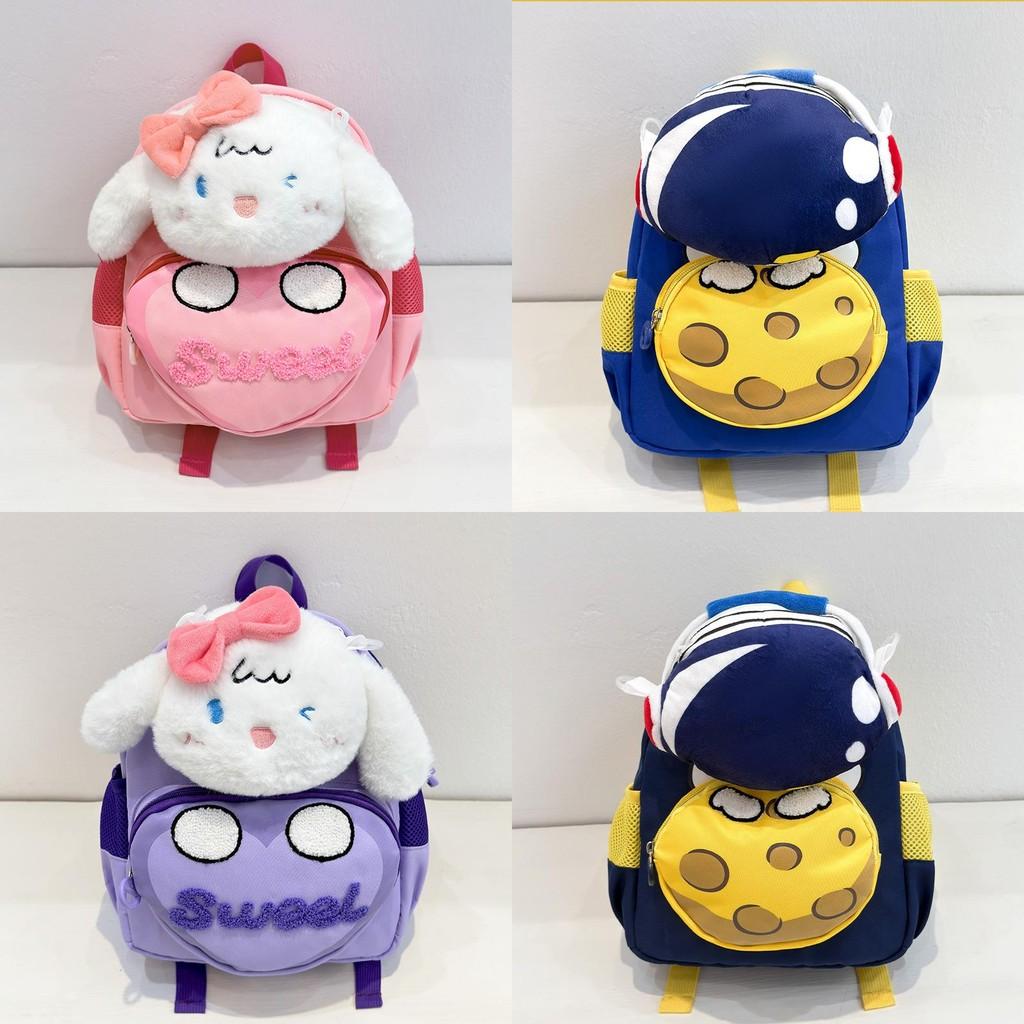 Kids Oxford Cloth Backpack With Animal Prints For Preschoolers And School Use