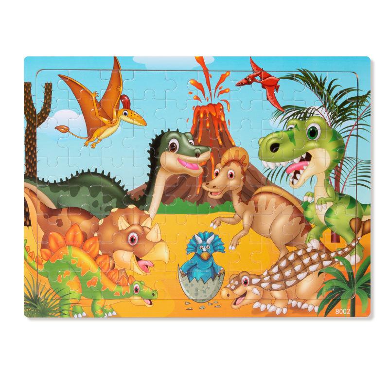 Wooden puzzle children animal cartoon fairy tale plane puzzle baby early education puzzle building block toy