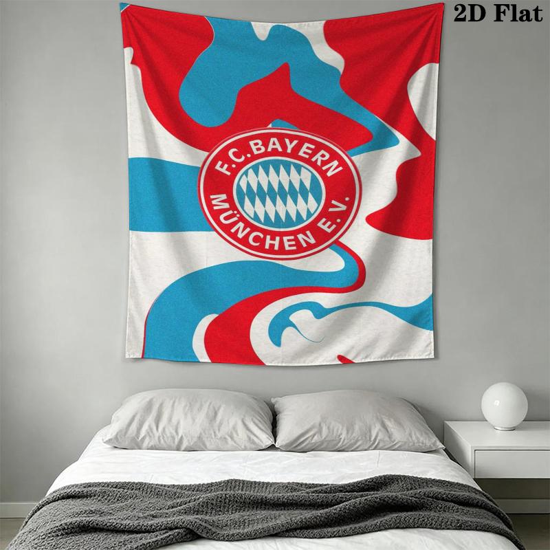 FC Bayern Munich Wall Tapestry Aesthetic Wall Hanging Printed Fabric Blanket Decorative Tapestries for Bedroom Living Room Home Decor