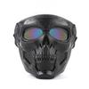 Winddichte Paintball Motorradbrille Totenkopfmaske Outdoor Jagd Kriegsspiel Motocross Dirtbike Maske
