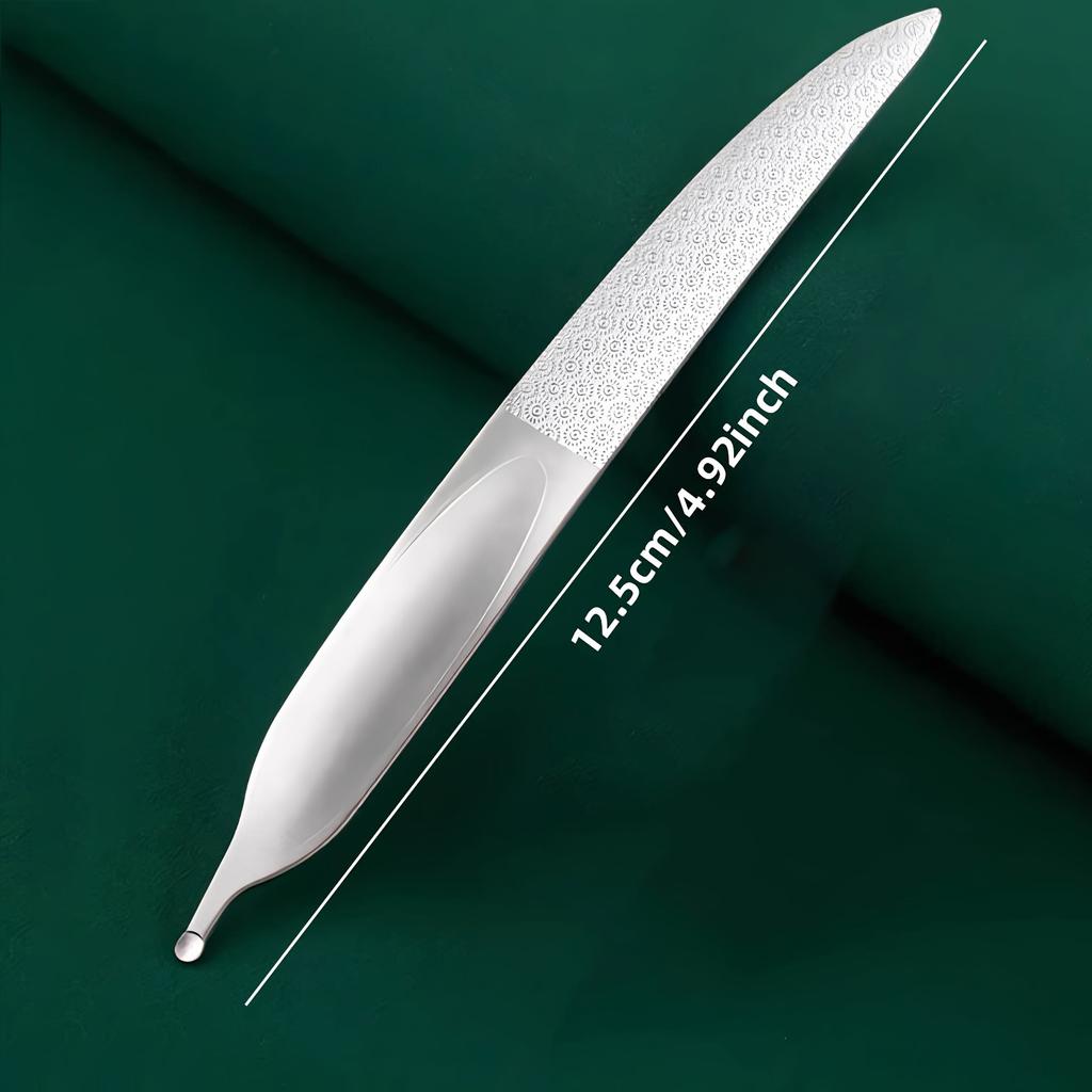 1PCS Professional Nail File , Double-Sided Stainless Steel, Durable & Reusable, Nail Manicure File for Men & Women