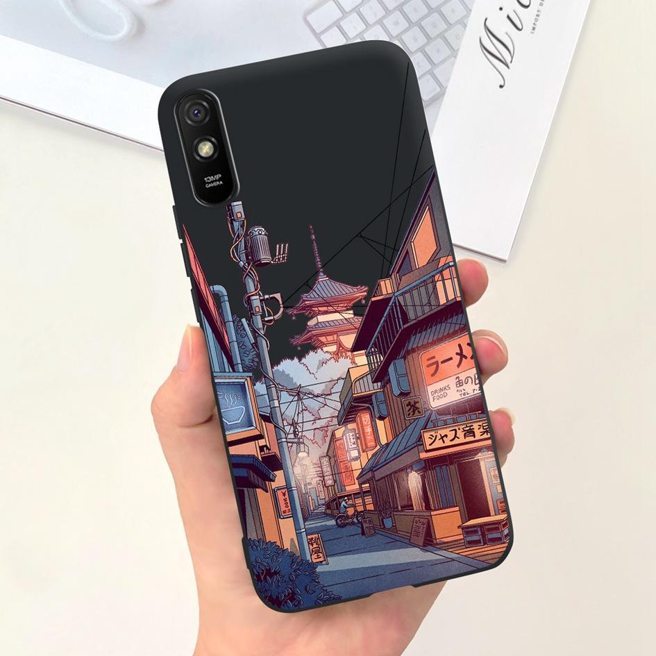 For Xiaomi Redmi 9A Case Redmi 9AT Cover Fashion Landscape Moon Soft Silicone Slim Funda For Xiaomi Redmi 9i Redmi9i Sport Coque