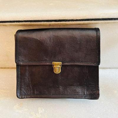 Premium-Leder-I-Pad-Tasche mit halbem Druckclip.