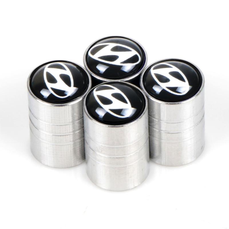 Car Tire Valve Stems Cap Aluminum Tire Wheel Stem Air Valve Cap For Hyundai Tucson Solaris I30 Creta Ix35 I40 IX20 Veloster R2
