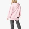 WE11DONE Small Logo Embroidered Long Drawstring Hoodie Unisex Hoodies Pink WD-TP3-20-707-U-PK