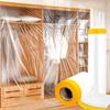 1 Roll Waterproof Odorless Furniture Protection Rolls Cleaning Transparent Multi-Purpose PE Film Travel Multiple Sizes Available