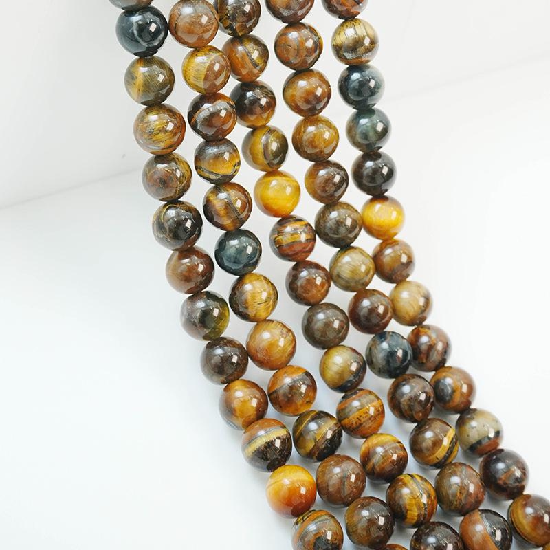 

«Круглые бусины из цветного камня тигровый глаз класса А для самодельных украшений — плетеных браслетов и ожерелий» 6MM Round Beads (62 beads)