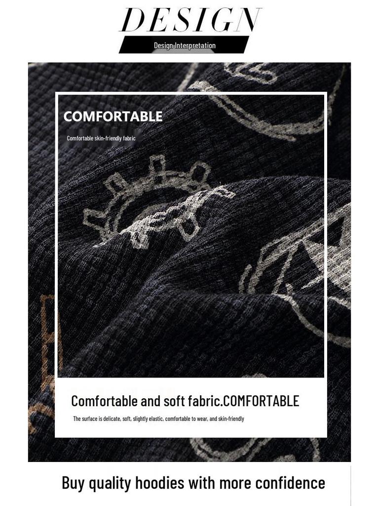 Trendy Men's Plus Size Crew Neck Sweatshirt - Spring/Autumn 2021 Collection for Larger Sizes