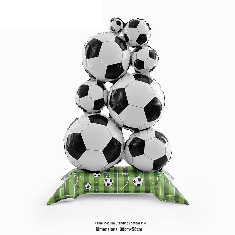 Fußball-Weltmeisterschaft Stapel-Aluminiumfolien-Ballonständer für Party-Feier