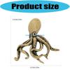 Y3NA Antique Brasses Octopuses Sculpture Functional as Bookend and Paperweight Ornament