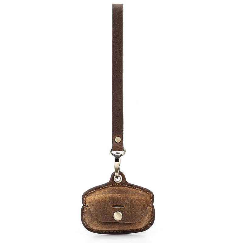 Sony WF-1000XM4 Leather Protective Case with Lanyard for Bluetooth Earphones