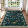 Elegant Plant Insect Print Area Rugs Carpet for Living Room Modern Soft Bedroom Non-Slip Rug Kitchen Table Floor Mat Doormat