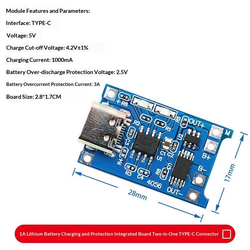5PCS TP4056 18650 Lithium Battery Charging Board Module 5V With Overcharge Protection for DIY Electronics Projects