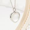 Andara  Sterling  Love Shape Necklace Ring Ear Stud Jewelry Set for Women Charming Jewelry Gift