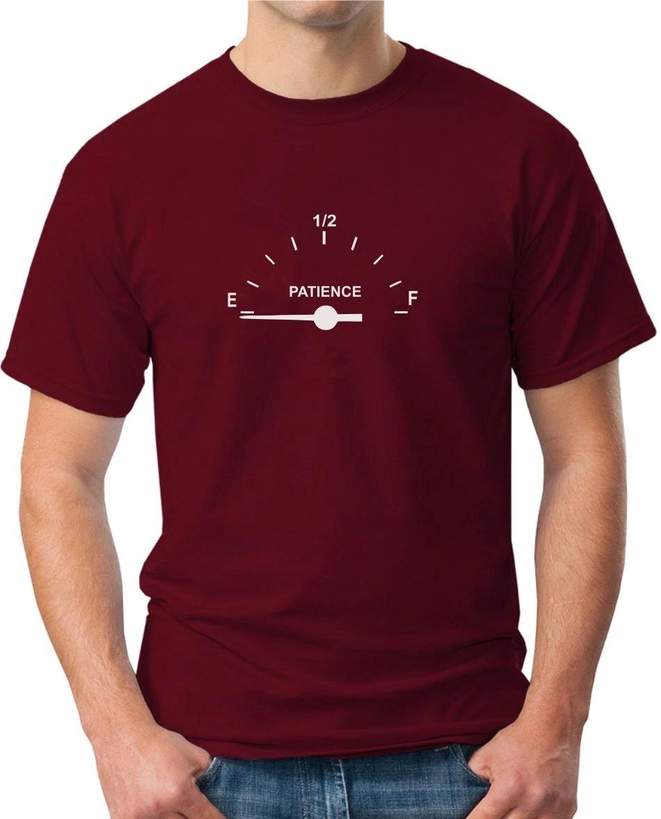 PATIENCE ON EMPTY - FUNNY SLOGAN Mens and Womens T-Shirt 2XL