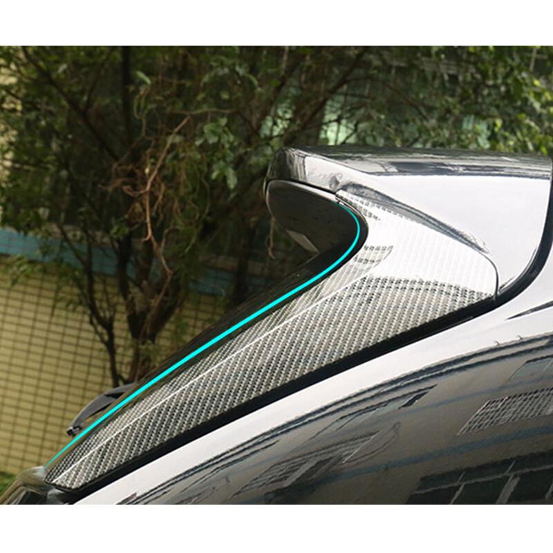 2014 2015 2016 2017 2018 ABS Chrome Shell Car Styling Rear Windows Pillar Spoilers Wings Cover Trim for Toyota Highlander Kluger