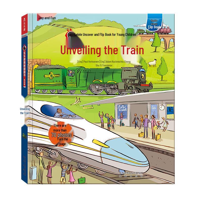 Reveal the Train Interactive Lift-the-Flap Book