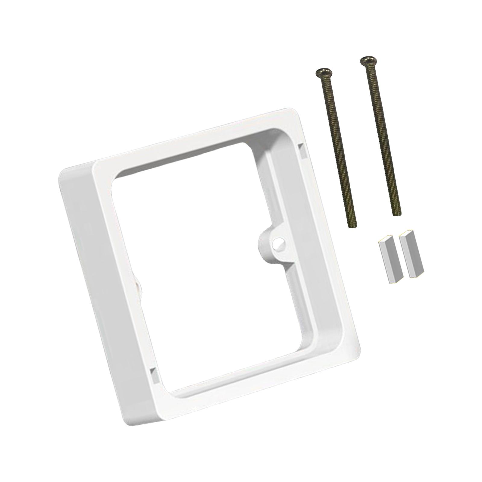 

Single Socket Spacer Electrical Outlet Box Extender Single Gang Box Extender Square Spacer for Living Room School Offic 2