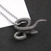 Serpentine Necklace - Elegant Silver Tone Chain Jewelry