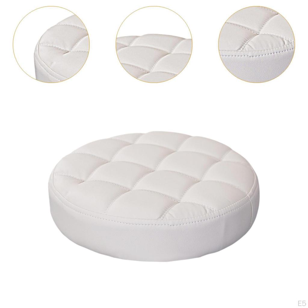 Bar Stool Cushion Waterproof PU Leather Cover Replacement for Dining Room Salon SPA