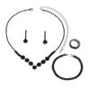 Wedding Accessories Jewelry Set Necklace Earrings Bracelet Ring Four-Piece Evening Dress Wedding Versatile Accessories