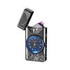 Eagle Design Dual Arc Lighter with Power Display & Lighting Strip - Ideal Gift for Boyfriend