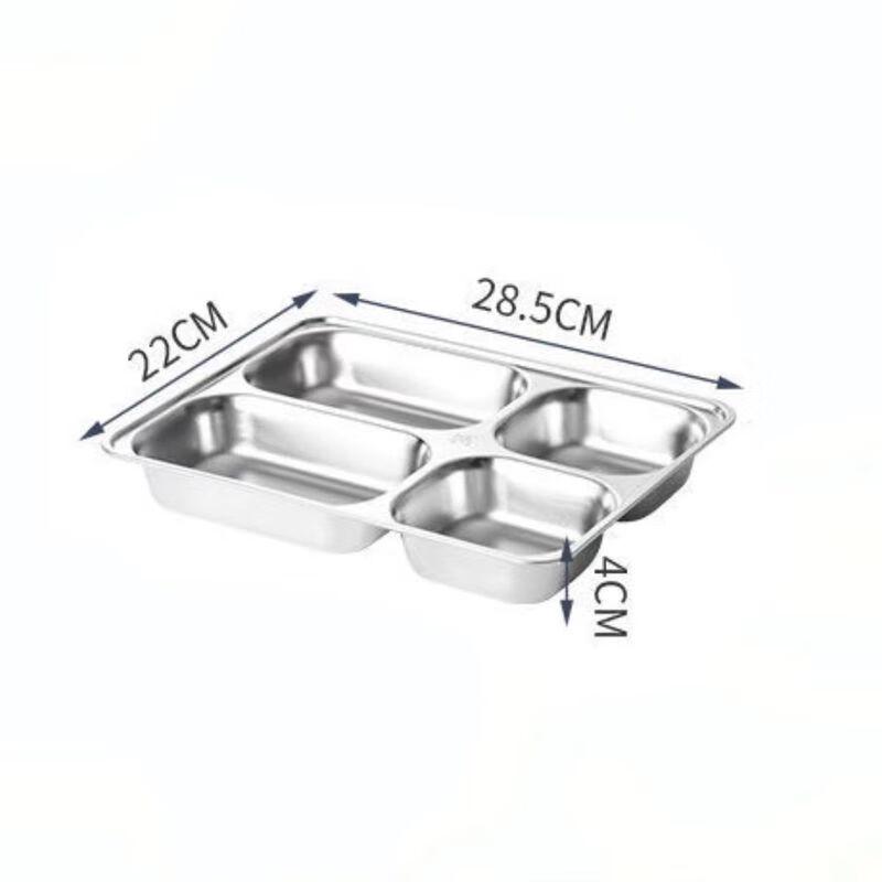 Anmu 304 Edelstahl 5-Fach Lunchbox mit Deckel