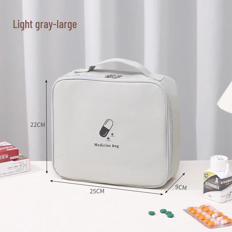 Portable Travel Medicine Organizer: Compact Pill Box & First Aid Kit for Students & Dorms