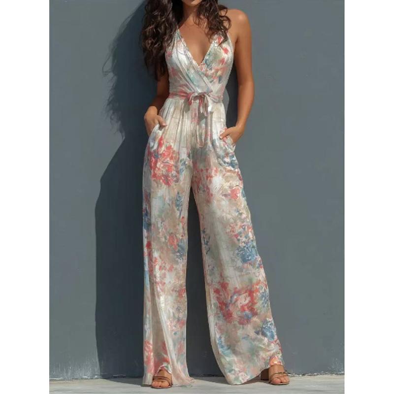 Tuta da sospensione per abbigliamento elegante da donna estivo