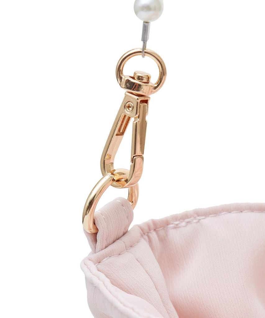 de Apparel Rose Ribbon Embroidered Drawstring Shoulder Bag for Ivory [Maison Fleur] Women,