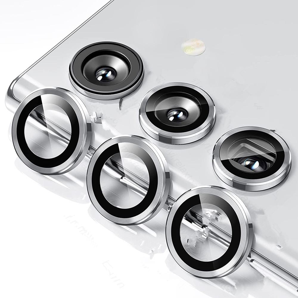 Matel Bumper Camera Protector Ring Cap Case for Samsung Galaxy S23 S22ultra A14 A24 A34 A54 5G A25 S23FE Back Tempered Glass Lens Cover