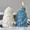 Aroma Kerze Gips Harz Ornamente Formen Weihnachtsmann Kerze Silikonformen Harzgussform für Heimdeko Hergestellt