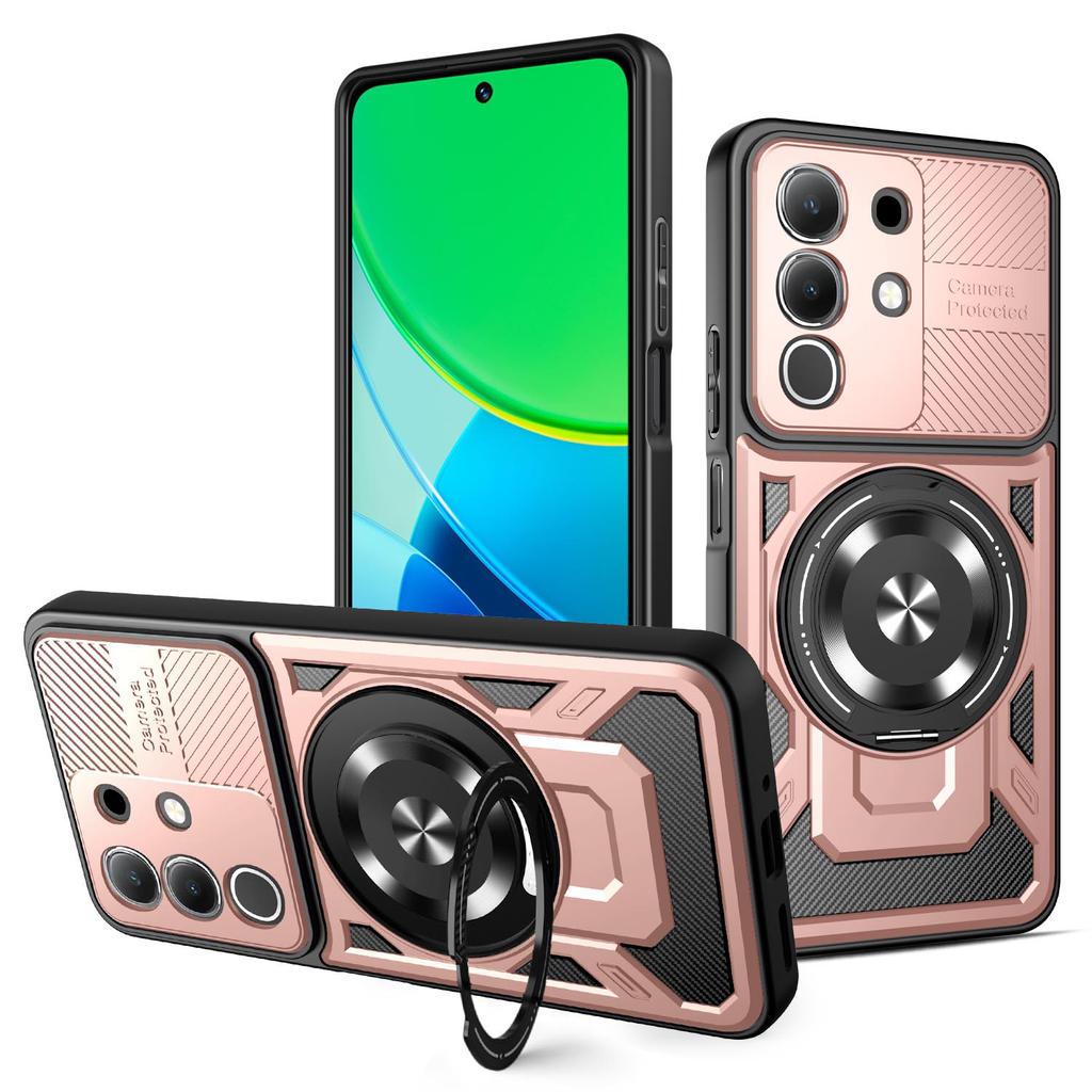 For Realme C85 Pro Case Realme C85 Phone Cover C85 Pro Magnetic Armor Shockproof Ring Holder Case Magsafe Wireless Charge Cover