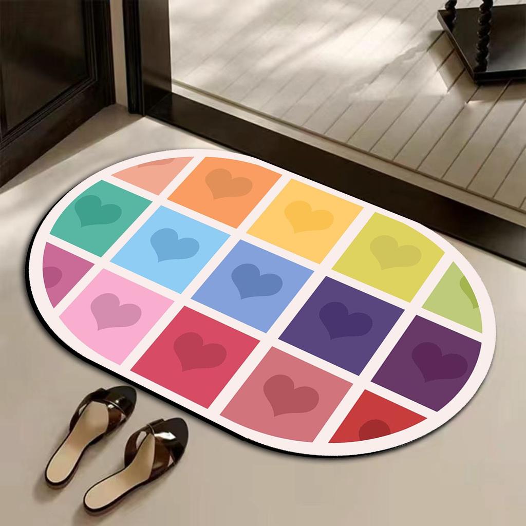 Bathroom Floor Mat, Diatom Mud, Strong Absorbent Mat, Quick-drying Non-slip Foot Mat At the Bathroom Door