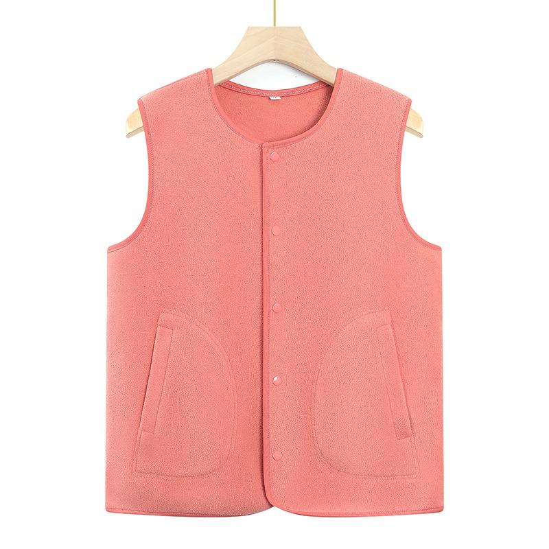 Damska kamizelka Rok 0 Kamizelka kardigan z polaru Jesienna kamizelka