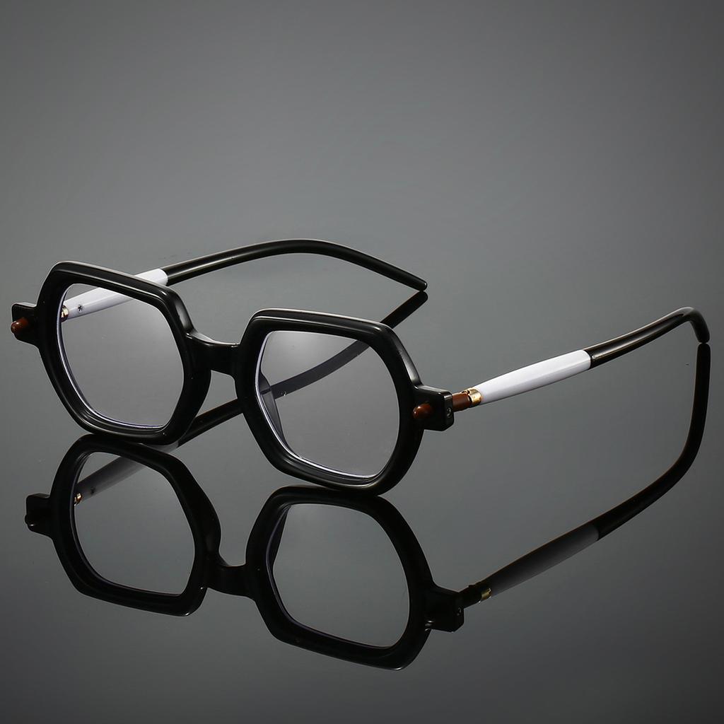 Vintage Polygon Optical Frames Men  Fashion Blue Light Blocking Glasses Women Trendy Luxury Brand Design Eyeglasses